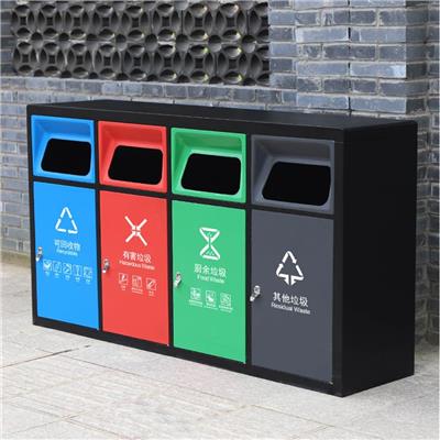 甘肃垃圾桶全不锈钢 户外环卫用 减少垃圾残留
