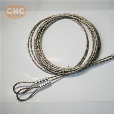 压铸钢丝绳索具，航空设备钢丝绳，铆压打圈钢索