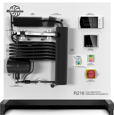 吸收式制冷试验台，氨水溶液作为工质，清楚展示吸收式制冷原理