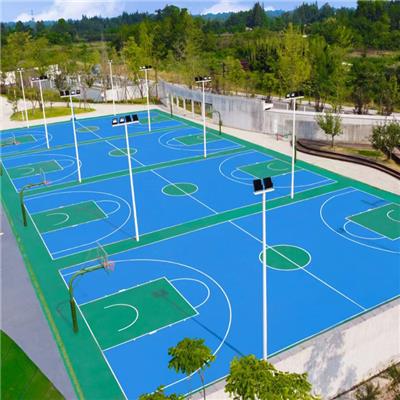 邯郸永年硅pu篮球场施工天津篮球场施工公司
