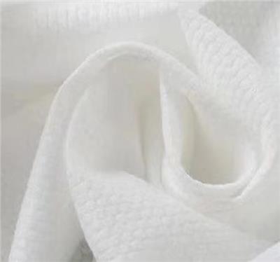 源头工厂， 半交叉纯黏胶珍珠纹水刺布， 80G, 白色， 一次性棉柔巾， 洗脸巾**
