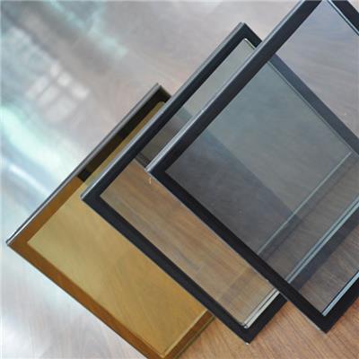 6mm色玻加工 中空合片定制彩色钢化玻璃窗户 防结露隔热钢化玻璃