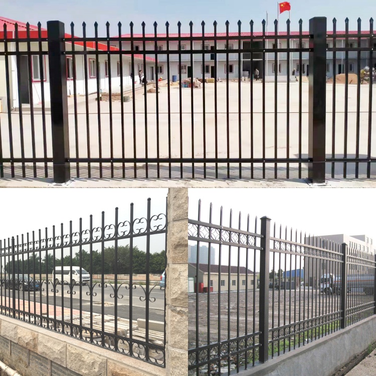 现货供应锌钢护栏 厂区工地铁艺围栏 学校社区围墙护栏