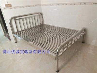 广州工地龙骨铁板床龙骨高低床批发40方灰白色铁板床工厂