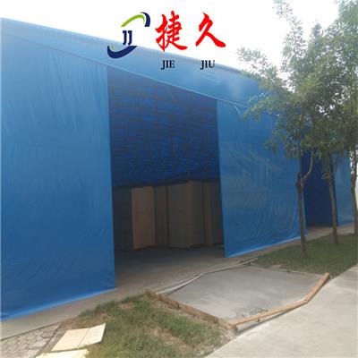 筠连县 可移动大型电动推拉雨棚 篮球场遮阳棚 防雨折叠伸缩蓬