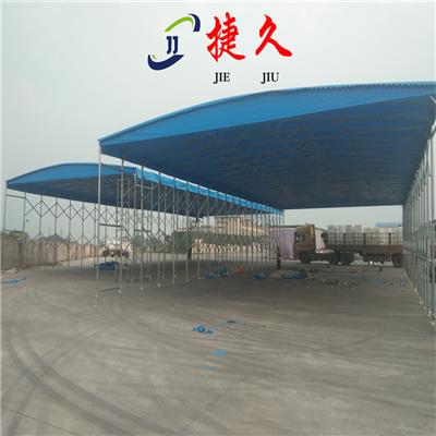重庆巫溪大型活动遮阳雨棚 电动推拉篷 移动折叠雨蓬 手动伸缩棚