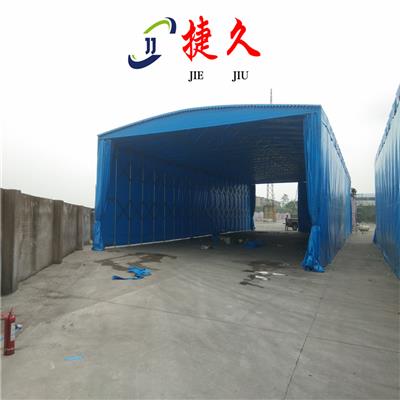 雅安汉源县工厂推拉雨篷 遥控电动屋顶悬空防雨棚 紧急情况下 可来回伸缩