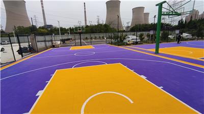 幼儿园篮球场悬浮拼接地板塑胶地板悬浮拼接地垫