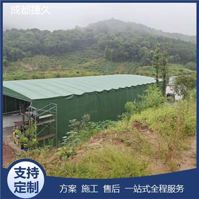 雅安汉源县大型移动推拉雨棚收缩加厚棚电动遮阳棚 伸缩式活动篷