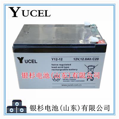 英国YUCEL蓄电池Y12-12主机UPS不间断电源 照明设备用12V-12AH电池