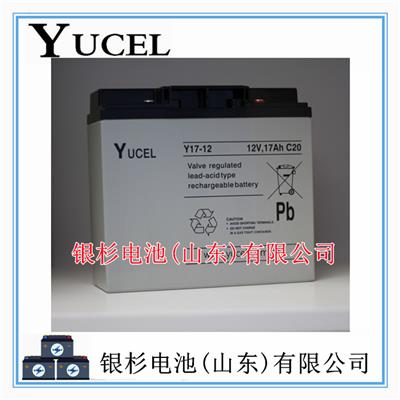 英国YUCEL蓄电池Y17-12机房应急UPS配电柜用12V-17Ah铅酸蓄电池