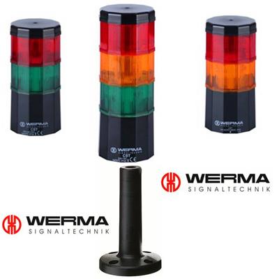供应WERMA伟马多层信号灯24V一体式塔灯LED闪烁蜂鸣