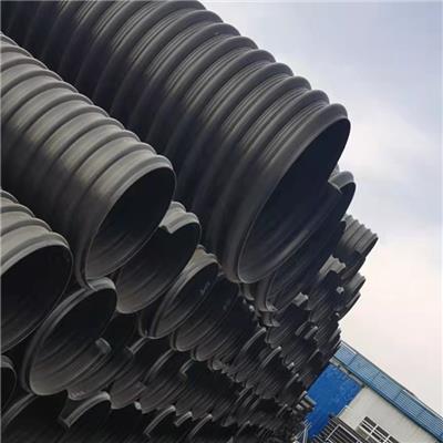 陕西渭南富平县HDPE钢带增强螺旋波纹管500SN8/钢带波纹管/**排水管生产厂家