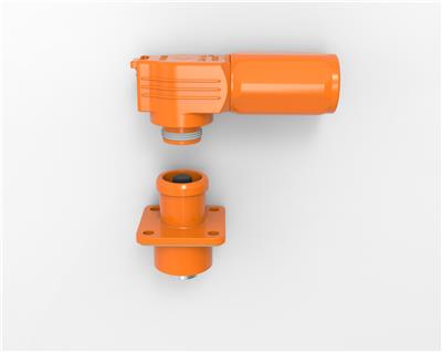 昆联10.0mm橙色300A单芯弯头连接器
