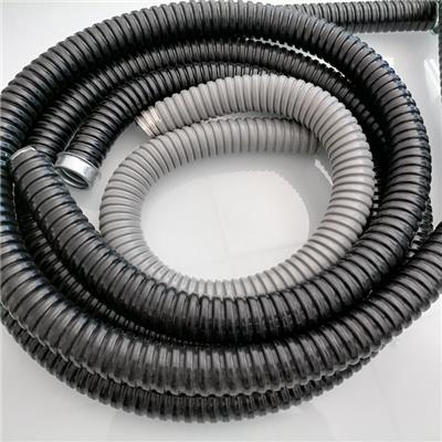 西安地铁监控护线包塑蛇形管 Φ20加厚PVC包塑金属浪管阻燃环保