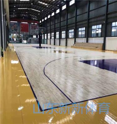 篮球馆运动木地板翻新 山东新新体育