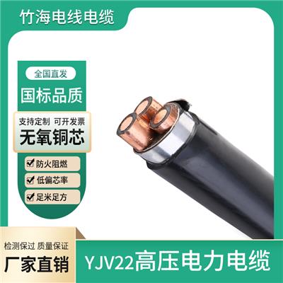 竹江ZR-YJV22高压铠装电力电缆厂家直销