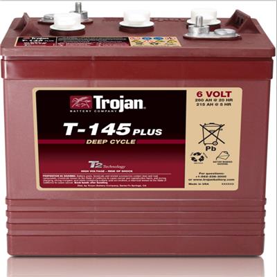 Trojan邱健蓄电池 T-145PLUS 6V260AH 高尔夫球车电池