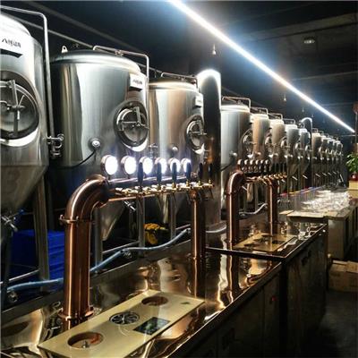 浙江温州啤酒厂1000吨大型自动化精酿啤酒设备
