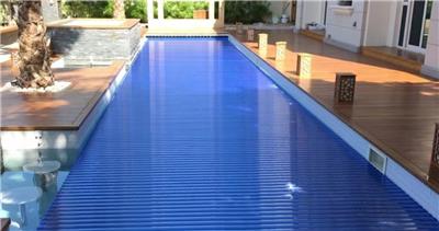 游泳池自动盖板PC浮条泳池盖电动游泳池盖