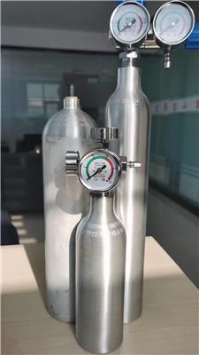 铝合金氧气瓶标气瓶出口一次性气瓶家用铝合金瓶子