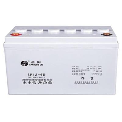 圣阳蓄电池 SP12-65太阳能通讯监控照明12V65ah直流屏UPS应急电源