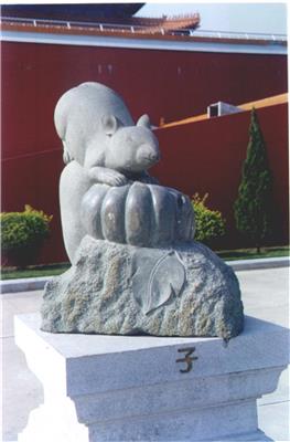 石雕十二生肖鼠#杰源石业
