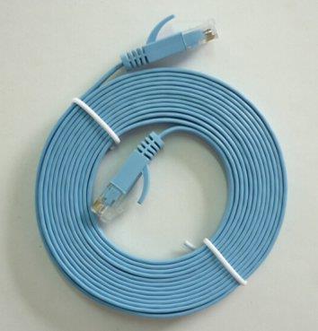 连达电线电缆彩色扁平网络线跳线**五类六类CAT5A6机制模压网线厂家订做批发价格