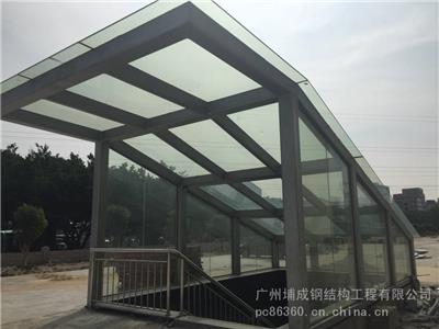 清远膜结构雨棚,肇庆玻璃雨棚,韶关阳光房,惠州出入口采光顶棚,江门设计公司