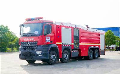 奔驰Arocs18吨水罐泡沫消防车 消防泡有效射程**过80米