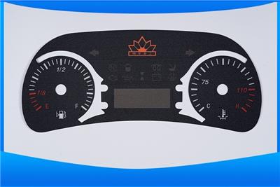 电动车面板数字显示面贴电动汽车显示屏面板贴 PC丝印面板贴
