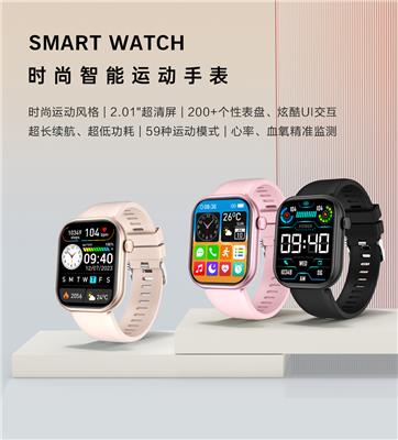 外贸G20智能手表手环 大屏2.01运动蓝牙手表心率健康手表厂家