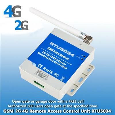 RTU5034 2G GSM远程开门门禁控制器1路继电器输出开门机控制配件