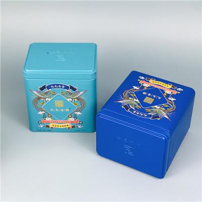 马口铁盒通用茶叶盒茶叶包装铁罐纯色大小罐方型金属茶叶铁罐茶