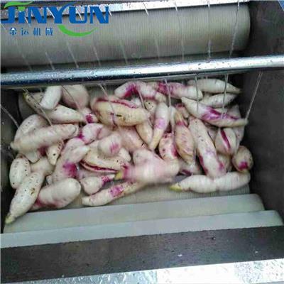 土豆红薯毛辊清洗机 莲藕大姜毛刷清洗去皮设备 自动果蔬磨皮机