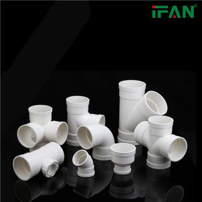 IFAN 白色的尺寸可定制的PVC给排水管件 可批发