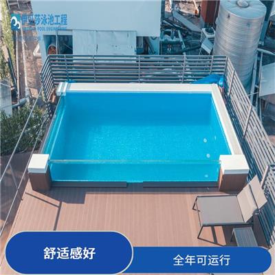 酒店泳池工程 适合人体的温度 机组直接加热泳池水