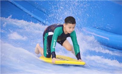 温州潮浪室内冲浪场馆 滑板冲浪模拟器 漫波冲浪设备厂家尺寸定制