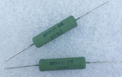 RX21电阻8W绿漆色环功率线绕电阻器