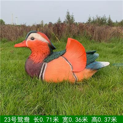 玻璃鋼鳥(niǎo)雕塑 彩繪仿真飛禽雕塑擺件園林景觀(guān)裝飾