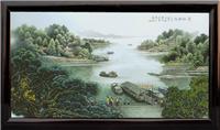 供应瓷板画，仕女图瓷板画，800*480瓷板画