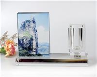 水晶礼品定做水晶笔筒批发供应马年客户答谢会纪念礼品水晶笔筒批发