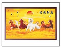时尚节能环保升温速度快东荷阳光碳晶电暖画之厚德载物