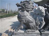 晚霞红麒麟，青石麒麟，绣石麒麟