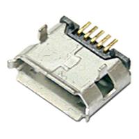MICRO USB 5P母座插板5.85有柱长针