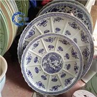 海鲜大瓷盘厂家 纪念盘 青花大瓷盘 酒楼分格大瓷盘菜盘批发