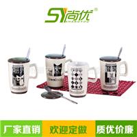 创意卡通杯猫咪陶瓷杯时尚马克杯咖啡杯水杯子义乌小商品定制LOGO