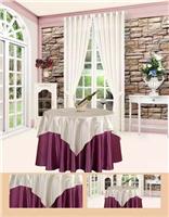 浙江君康传奇酒店餐厅布草圆桌布会议台布 椅套 定做