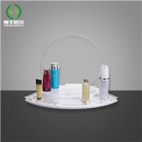 厂家定制亚克力彩妆系列化妆品展示架 多功能**玻璃道具展台
