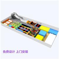 大型组合**蹦床 忍者闯关网红抛物滑梯粘粘乐 室内游乐设施淘气堡